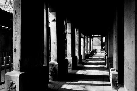 Beijing, 02/2019. The Confucius Temple in Beijing is the place where people paid homage to Confucius during the Yuan, Ming and Qing dynasties.のeditorial素材