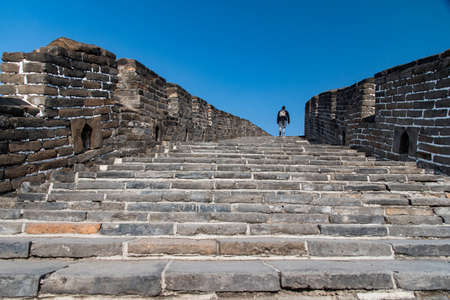 February 2020. Great Wall of China. Mutianyu sectionのeditorial素材