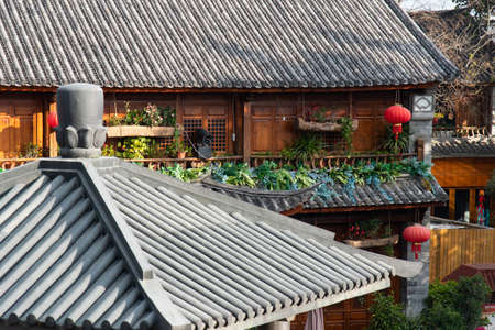 Dali Ancient City (Dali Old Town), February 2019. The town contains the historic center of the county-level city of Dali and is also commonly known as Dali Old Town. Scenes of everyday life.のeditorial素材