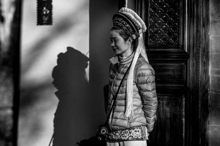 Dali Ancient City (Dali Old Town), February 2019. The town contains the historic center of the county-level city of Dali and is also commonly known as Dali Old Town. Scenes of everyday life.のeditorial素材