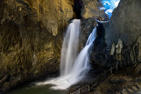 Jiu Xiang Rong Dong. February 2019. The inner of the Jiu Xiang Rong Dong cave near Kunming in Yunnan province (China)のeditorial素材