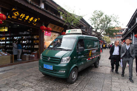 Dali Ancient City (Dali Old Town), February 2019. The town contains the historic center of the county-level city of Dali and is also commonly known as Dali Old Town. Scenes of everyday life.のeditorial素材
