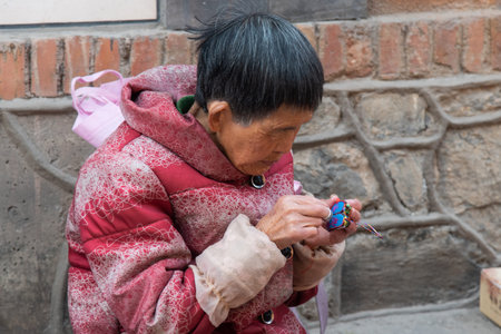 February 2019. Xizhou. The market.The population is made up of Bai people with a small population of...