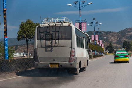 February 2019. Means of transport in the Yunnan region of China