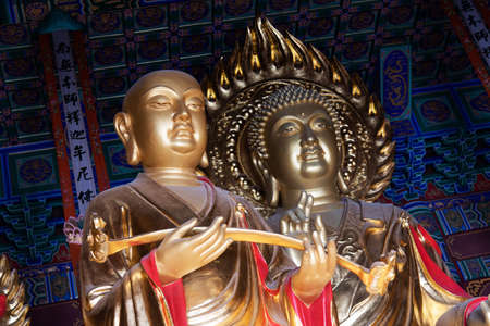 February 2019. Dali, China. The Three Pagodas are located in the Chongsheng temple.のeditorial素材