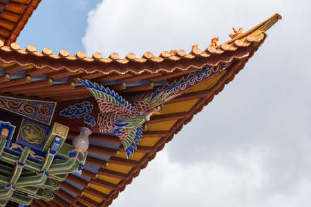 February 2019. Dali, China. The Three Pagodas are located in the Chongsheng temple.のeditorial素材