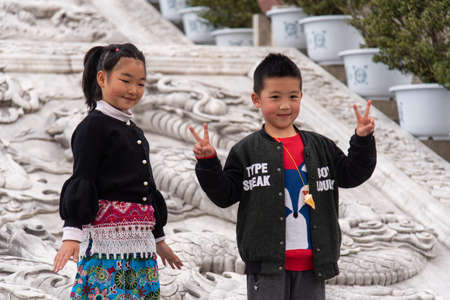 February 2019. Dali, China. The Three Pagodas are located in the Chongsheng temple.のeditorial素材