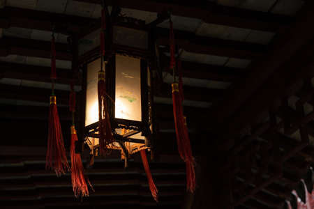 February 2019. A rainy day at Yuyuan Garden. It is a classic Chinese garden that rises in the northeast of Shanghai's old city.のeditorial素材