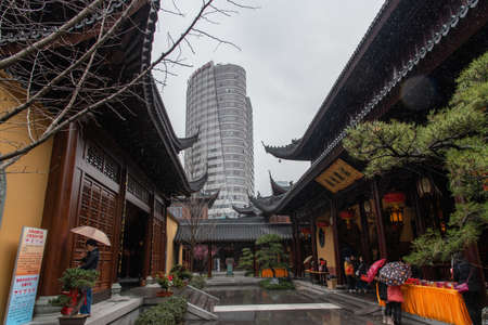 Jade Buddha temple, Shanghai, China. 02/05/2019のeditorial素材