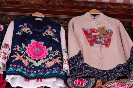 February 2019. Xizhou. City market products. The city is made up of Bai people with a small...