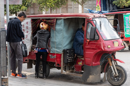February 2019. Bai village of Zoucheng, which produces batik.