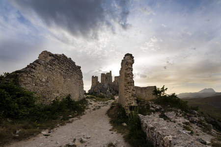 Rocca Calascio, the fortress of Calascio have been used as a setting for numerous films. LadyHawkeのeditorial素材