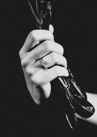 Hand with ringの写真素材