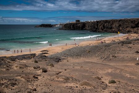 Playa de las Mujeres. Lanzarote, canary islands, Spain.の写真素材