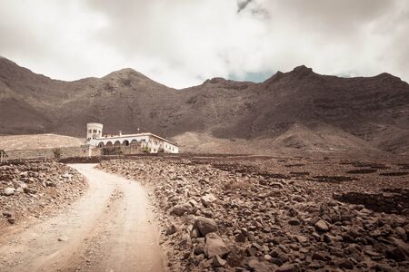 Villa Winter in Cofete, Fuerteventura, Spain.の写真素材