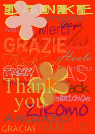 Thank you cardの写真素材