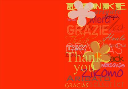 Thank you cardの写真素材