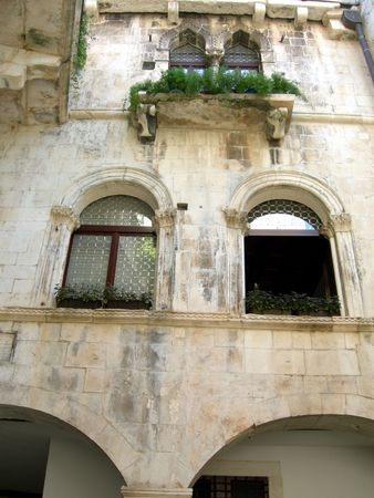 Ancient croatian architecture, Trogir, Croatiaの写真素材