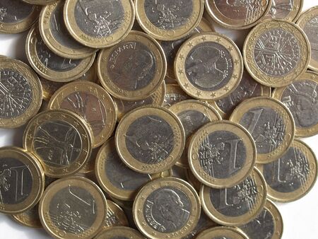 Euro coins moneyの写真素材