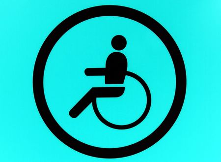 Disabled signの写真素材