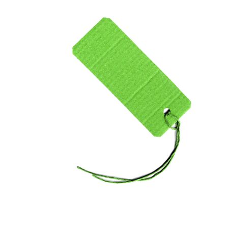 Price tag or address label with stringの写真素材