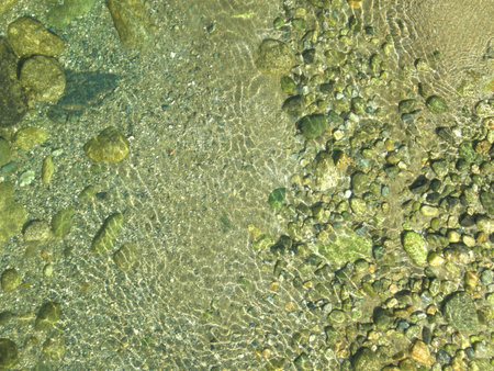 Water background with reflectionsの写真素材