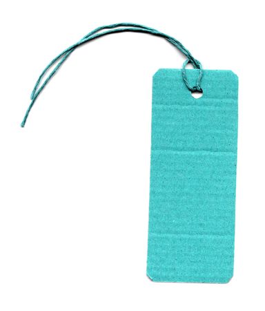 Price tag or address label with stringの写真素材