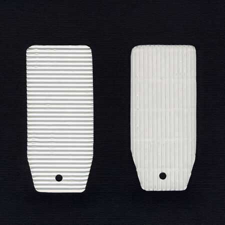 Tag label isolated over a white backgroundの写真素材