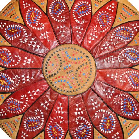 A pillow for a bed or sofa - isolated over white backgroundの写真素材