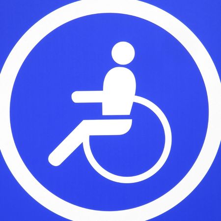 Disabled signの写真素材