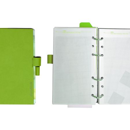 Notebook open and closedの写真素材