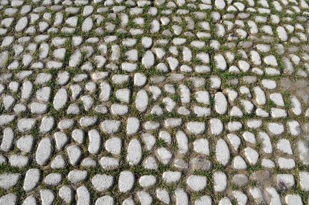 Stone floor pavement useful as a backgroundの写真素材