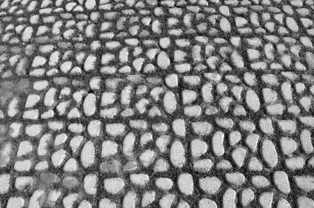 Stone floor pavement useful as a backgroundの写真素材