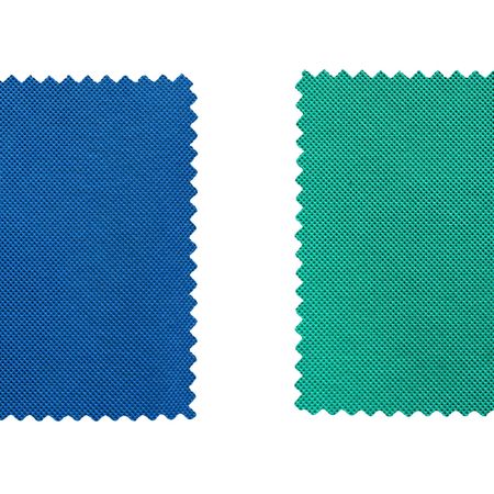 Fabric sample isolated over a white backgroundの写真素材