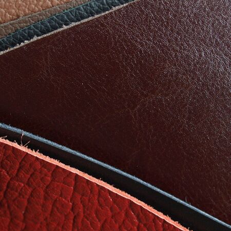Leather samplesの写真素材