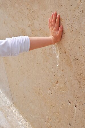 Hand in waterの写真素材