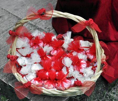 Bomboniere or wedding favours party gifts for guestsの写真素材