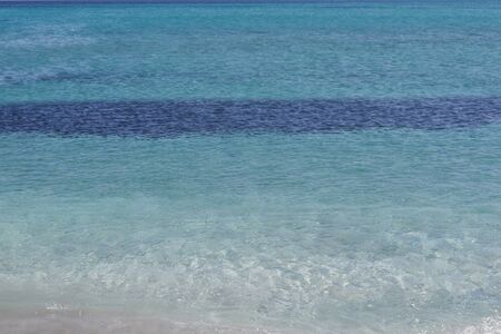 The Stintino beach in Sassari, Sardinia, Italyの写真素材