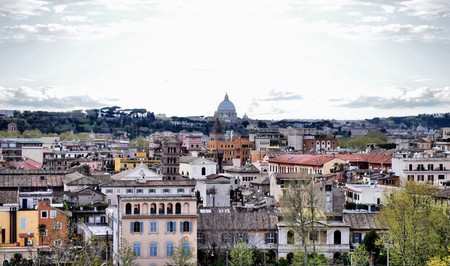 Basilica church of Saint Peter (San Pietro), Rome, Italy - high dynamic range HDRの写真素材