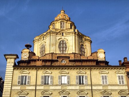 The church of San Lorenzo, Turin, Italy - high dynamic range HDRの写真素材