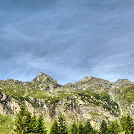 The Gennargentu mountains in Sassari, Sardinia, Italy - high dynamic range HDRの写真素材