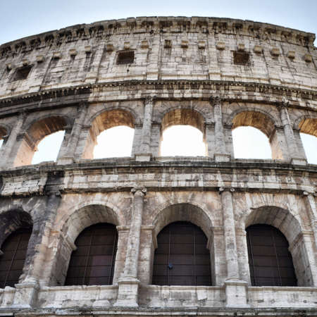 The Colosseum or Coliseum (Colosseo) in Rome - high dynamic range HDRの写真素材