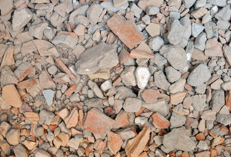 House ruin debris from demolition useful as backgroundの写真素材