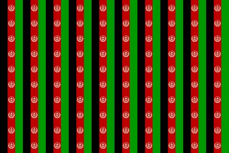Seamless tiled flag illustration useful as background - Afghanistanの写真素材