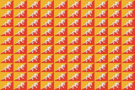 Seamless tiled flag illustration useful as background - Bhutanの写真素材