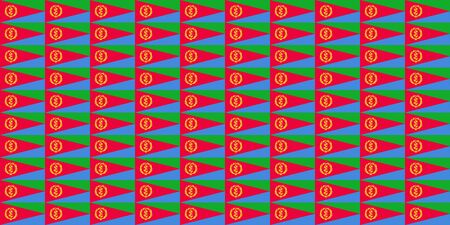 Seamless tiled flag illustration useful as background - Eritreaの写真素材