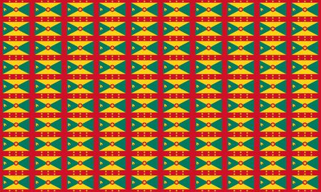 Seamless tiled flag illustration useful as background - Grenadaの写真素材