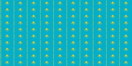 Seamless tiled flag illustration useful as background - Kazakhstanの写真素材