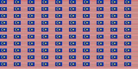 Seamless tiled flag illustration useful as background - Malaysiaの写真素材