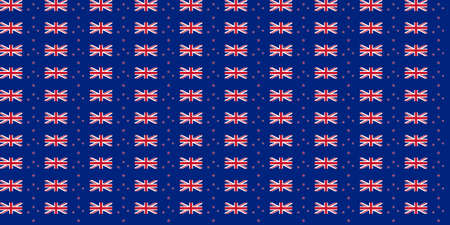 Seamless tiled flag illustration useful as background - New Zealandの写真素材